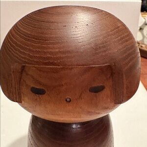 Handcrafted Wooden Kokeshi Doll, by Yamanaga Sanpei